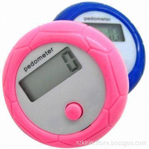 Promotional Gift Simple Function Pedometer, 1 to 99999 Step Count Range, Low Power Consumption